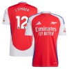 Maillot de Supporter Arsenal J. Timber 12 Domicile 2024-25 Pour Homme